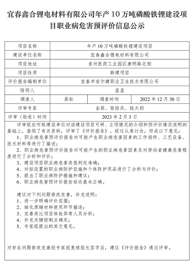 宜春鑫合鋰電材料有限公司年產(chǎn)10萬(wàn)噸磷酸鐵鋰建設(shè)項(xiàng)目職業(yè)病危害預(yù)評(píng)價(jià)信息公示.jpg